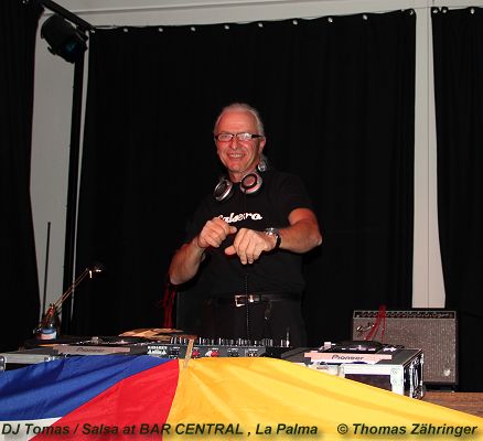 Salsa dancing at Bar Central, Isla La Palma, Spain